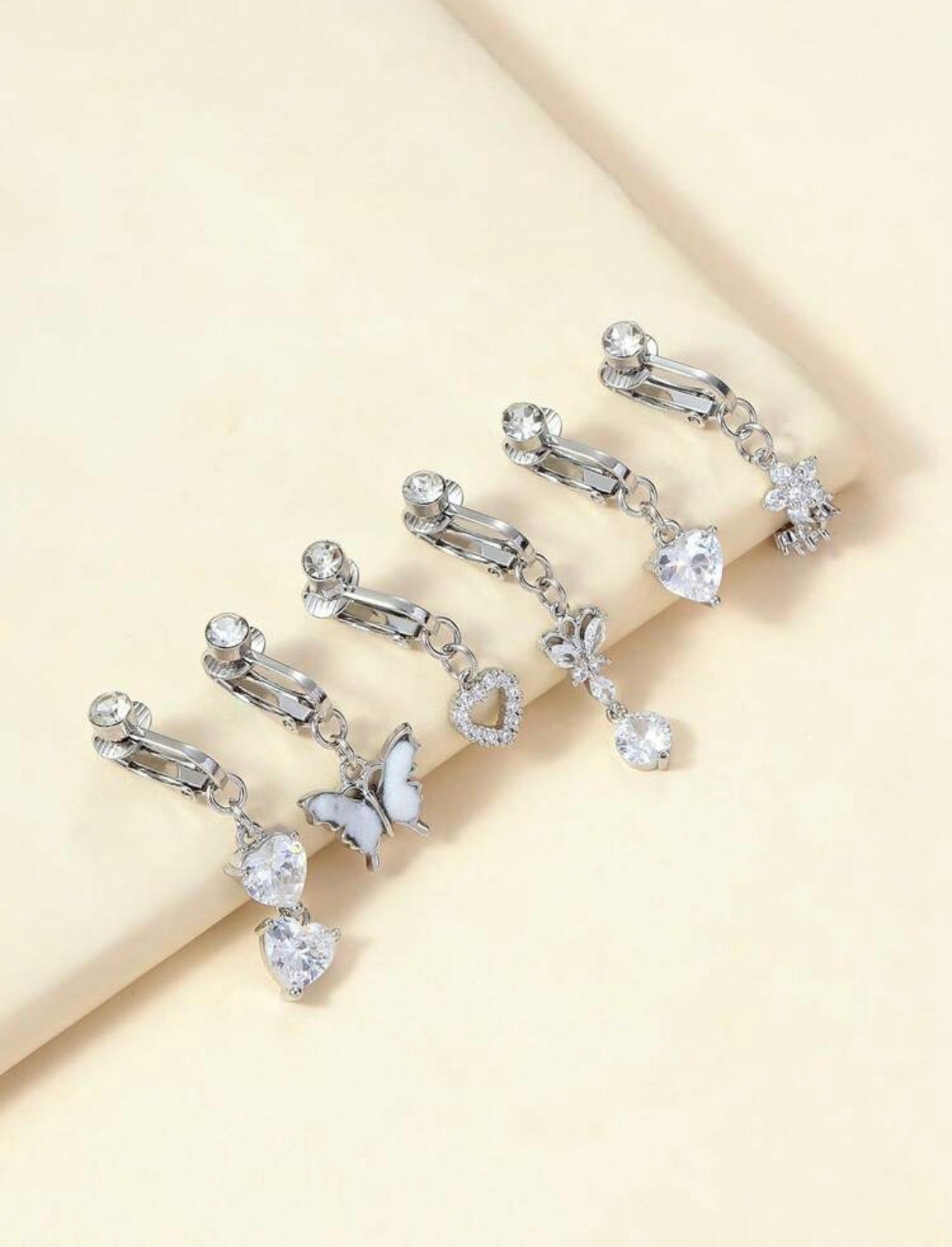 No-Piercing Faux Belly Button Ring Set