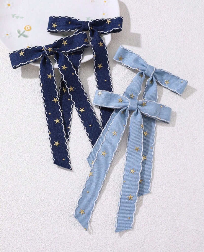 Denim Headpiece
