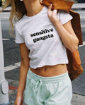 Sensitive Gangsta – Women’s Graphic T-Shirt